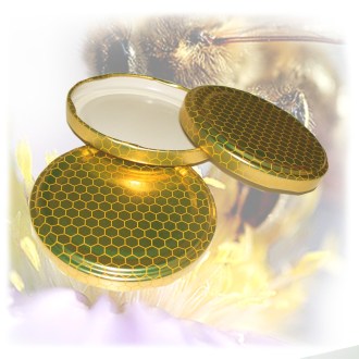 Lid - gold with honeycomb